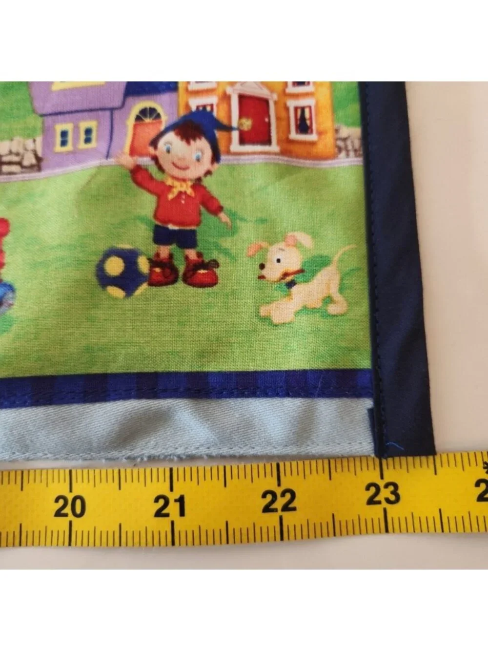 Vintage Noddy in Toyland Fabric Wall Hanging Organizer Pockets Toytown Decor
